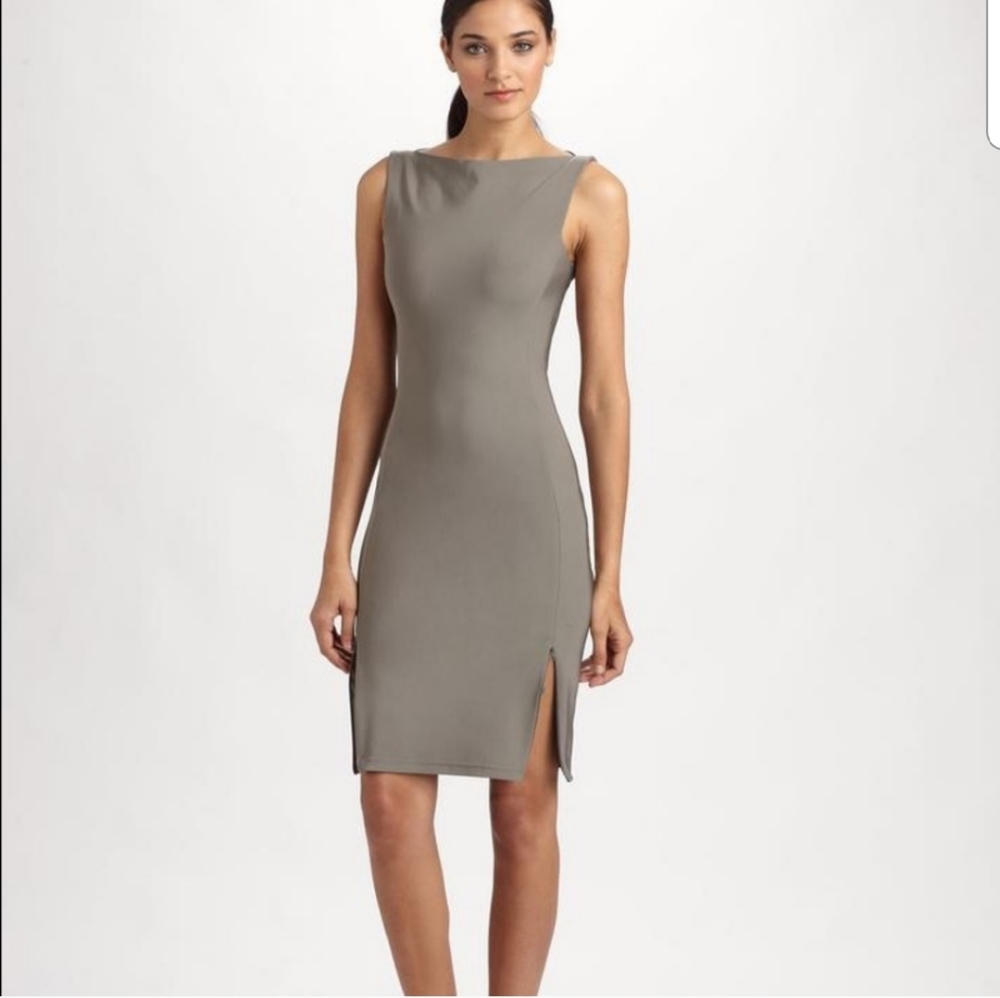 Diane Von Furstenberg Gray Sleeveless Dress